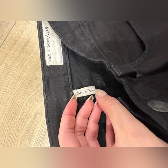 Rag & Bone 10 inch ankle skinny, raw hem jeans! Size 24 - Picture 5 of 8